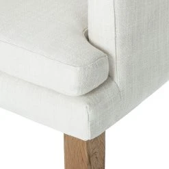Maison Belfort Chaise à accoudoirs Austin - Tissu Kyra: Blanc -Chaises Soldes armlehnstuhl austin webstoff weiss 312965
