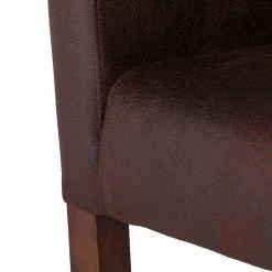 Maison Belfort Chaise à accoudoirs Lincoln II - Marron 19 Maison Belfort Chaise à accoudoirs Lincoln II - Marron -Chaises Soldes armlehnstuhl lincoln kunstleder braun birke hellbraun 622738