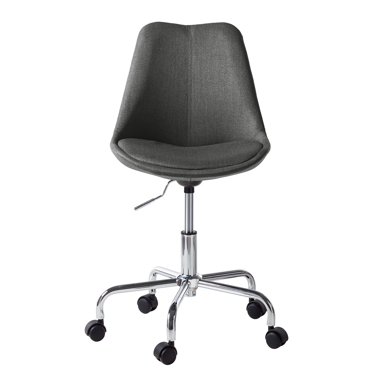 Mørteens Chaise pivotante Aledas - Tissu Cors: Gris foncé - Chrome brillant 5 Mørteens Chaise pivotante Aledas - Tissu Cors: Gris foncé - Chrome brillant – Image 3