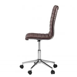 Mooved Chaise de bureau Marilyn - Imitation cuir - Marron -Chaises Soldes buerodrehstuhl marilyn kunstleder braun 4037536