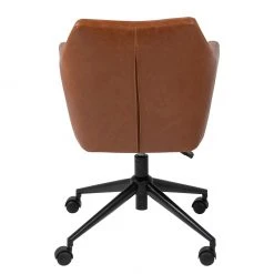 Mørteens Chaise de bureau Nicholas I - Marron vintage -Chaises Soldes buerodrehstuhl nicholas i kunstleder metall vintage braun 4417972