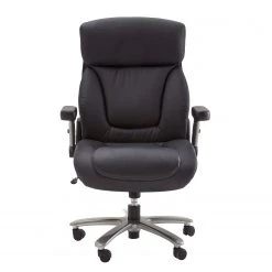 Fredriks Fauteuil de direction Deverre XXL - Imitation cuir - Noir / Argenté -Chaises Soldes chefsessel deverre xxl kunstleder schwarz silber 5159080