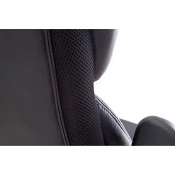 Fredriks Fauteuil de direction Deverre XXL - Imitation cuir - Noir / Argenté -Chaises Soldes chefsessel deverre xxl kunstleder schwarz silber 5159120