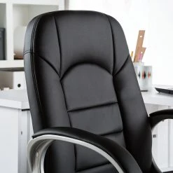 Fredriks Fauteuil de direction Steve II - Imitation cuir - Noir -Chaises Soldes chefsessel steve ii kunstleder schwarz 3374909
