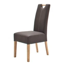 Ars Natura Chaises rembourrées Alessia (lot de 2) - Marron / Chêne 10 Ars Natura Chaises rembourrées Alessia (lot de 2) - Marron / Chêne -Chaises Soldes eiche 582822