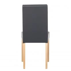 Ars Natura Chaises Flen (lot de 2) - Anthracite - Hêtre clair -Chaises Soldes esszimmerstuhl flen 2er set anthrazit buche 3330753