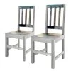 Wolf-Möbel Chaises Goa (lot de 2) - Partiellement en manguier massif - Manguier blanc vintage -Chaises Soldes esszimmerstuhl goa 2er set mango teilmassiv mango vintage weiss 5230936