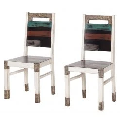 Wolf-Möbel Chaises Goa White (lot de 2) - Multicolore