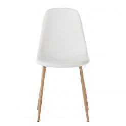 Mørteens Chaise capitonnée Iskmo - Blanc - Lot de 2 -Chaises Soldes esszimmerstuhl iskmo 2er set webstoff weiss 4034852