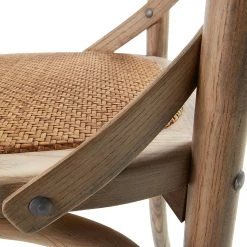 Ridgevalley Chaises Mattutina (lot de 2) - Marron clair -Chaises Soldes esszimmerstuhl mattutina 2er set ulme massiv rattan braun 1282058