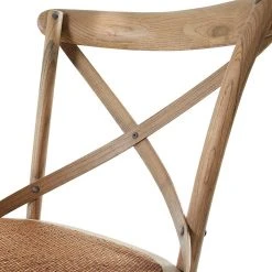 Ridgevalley Chaises Mattutina (lot de 2) - Marron clair -Chaises Soldes esszimmerstuhl mattutina 2er set ulme massiv rattan braun 1282062