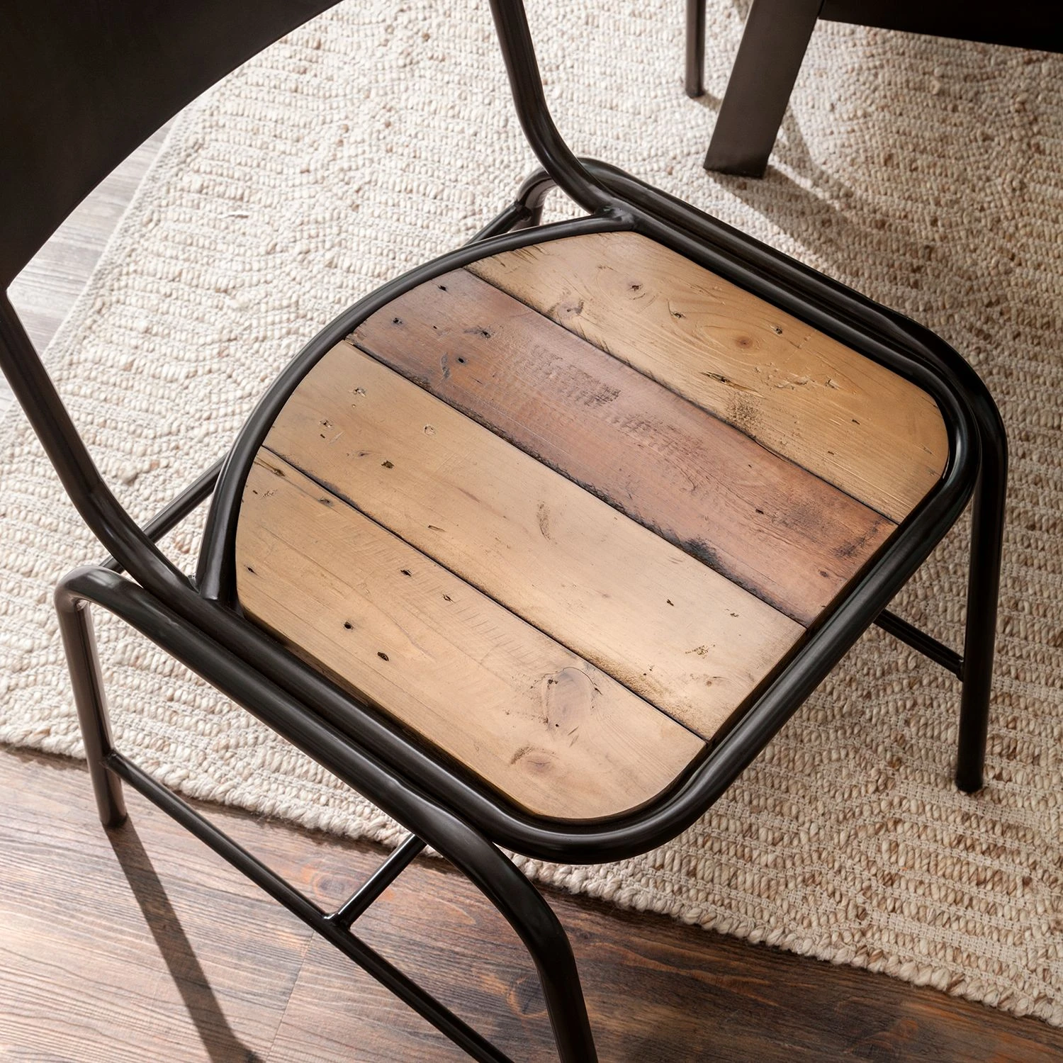 Ars manufacti Chaises Tamati (lot de 2) - Pin massif / acier inoxydable - pin / noir 9 Ars manufacti Chaises Tamati (lot de 2) - Pin massif / acier inoxydable - pin / noir – Image 7