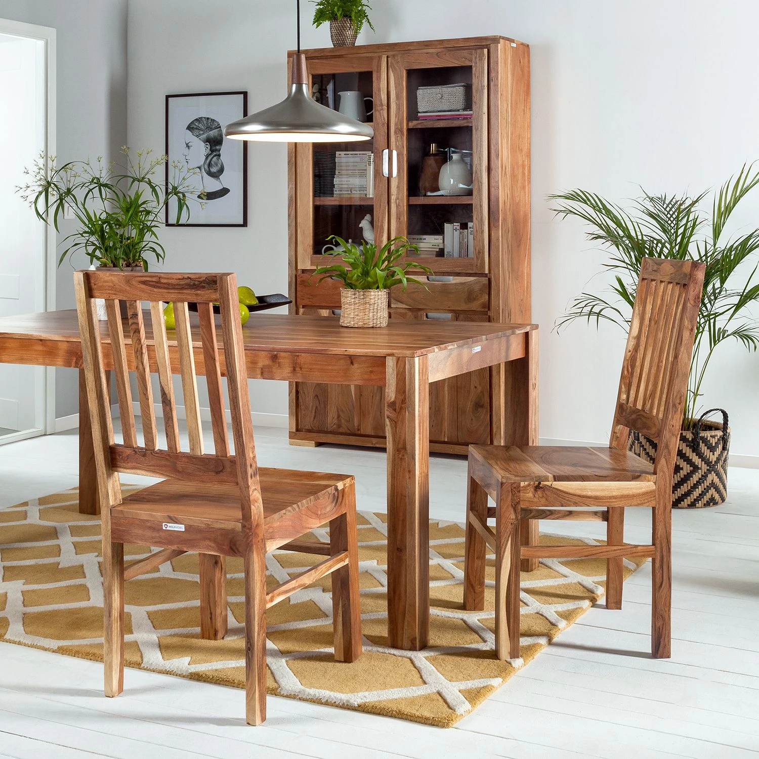 Wolf-Möbel Chaises Vision (lot de 2) - Acacia massif 4 Wolf-Möbel Chaises Vision (lot de 2) - Acacia massif – Image 2