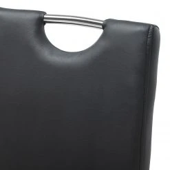 Roomscape Chaise cantilever Pasala - Noir - Lot de 2 -Chaises Soldes freischwinger pasala 2er set kunstleder schwarz 3995444