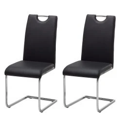 Roomscape Chaise cantilever Pasala - Noir - Lot de 2