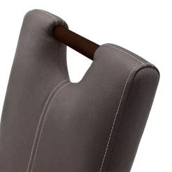 Ars Natura Chaises rembourrées Alessia (lot de 2) - Marron / Hêtre marron foncé -Chaises Soldes kolon 582794