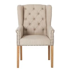 Maison Belfort Chaise Madison - Beige -Chaises Soldes ohrensessel madison webstoff beige 311921