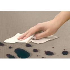 Ars Natura Chaises capitonnée Foxa (lot de 2) - Tissu / Hêtre massif - Hêtre - Taupe / Chêne -Chaises Soldes polsterstuhl demius 2er set webstoff taupe eiche 1935922