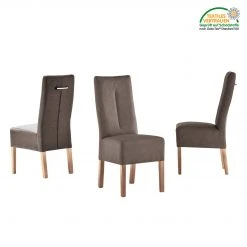 Maison Belfort Chaises capitonnées Funny II (lot de 2) - Marron / Chêne 9 Maison Belfort Chaises capitonnées Funny II (lot de 2) - Marron / Chêne -Chaises Soldes polsterstuhl funny ii 2er set kunstleder braun eiche 1938090