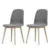 Studio Copenhagen Chaises rembourrées Helvig I (lot de 2) - Tissu Vesta : Gris foncé 2 Studio Copenhagen Chaises rembourrées Helvig I (lot de 2) - Tissu Vesta : Gris foncé -Chaises Soldes polsterstuhl helvig i 2er set webstoff eiche massiv stoff vesta dunkelgrau 4398904