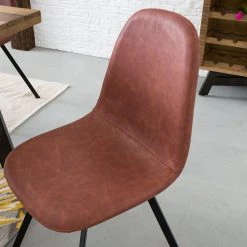 Ars manufacti Chaise capitonnée Kaland II - Lot de 2 16 Ars manufacti Chaise capitonnée Kaland II - Lot de 2 -Chaises Soldes polsterstuhl kallax ii 2er set kunstleder metall vintage cognac schwarz 4983468