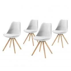 Norrwood Chaises Thirza (lot de 4) - Blanc
