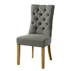 Maison Belfort Chaises Waroona (lot de 2) - Tissu / Chêne massif - Gris / Chêne 12 Maison Belfort Chaises Waroona (lot de 2) - Tissu / Chêne massif - Gris / Chêne -Chaises Soldes polsterstuhl waroona webstoff 2er set eiche massiv grau eiche 4847480