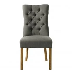 Maison Belfort Chaises Waroona (lot de 2) - Tissu / Chêne massif - Gris / Chêne 13 Maison Belfort Chaises Waroona (lot de 2) - Tissu / Chêne massif - Gris / Chêne -Chaises Soldes polsterstuhl waroona webstoff 2er set eiche massiv grau eiche 4847484