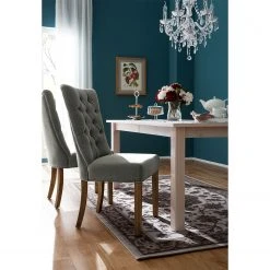 Maison Belfort Chaises Waroona (lot de 2) - Tissu / Chêne massif - Gris / Chêne 11 Maison Belfort Chaises Waroona (lot de 2) - Tissu / Chêne massif - Gris / Chêne -Chaises Soldes polsterstuhl waroona webstoff 2er set eiche massiv grau eiche 4850980