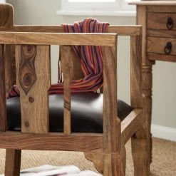 Wolf-Möbel Fauteuil Bombay - Noir -Chaises Soldes sessel bombay sheesham massiv natur schwarz 1406893