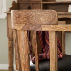 Wolf-Möbel Fauteuil Bombay - Noir -Chaises Soldes sessel bombay sheesham massiv natur schwarz 1406894