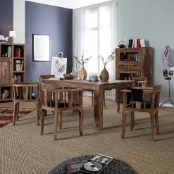 Wolf-Möbel Fauteuil Bombay - Noir -Chaises Soldes sessel bombay sheesham massiv schwarz 4094504