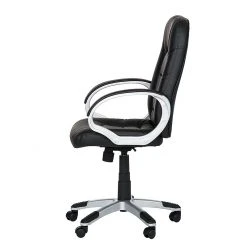 Fredriks Fauteuil de direction Steve II - Imitation cuir - Noir -Chaises Soldes steve ii chefsessel kunstlederbezug schwarz 1306544